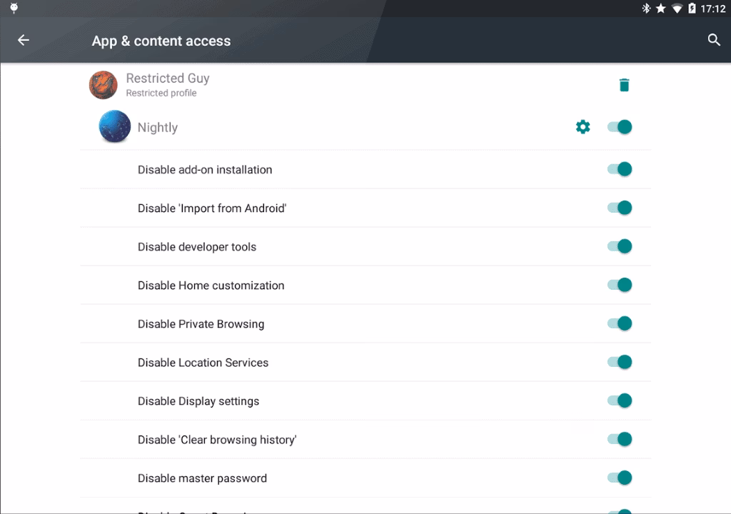 How does Firefox prevent a child from visiting a website?