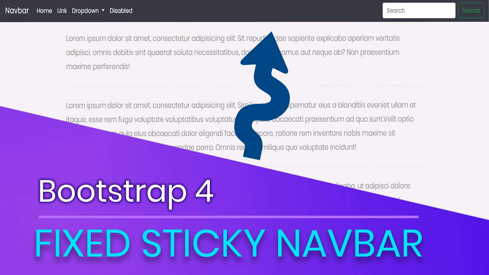 What is a navbar in Bootstrap?