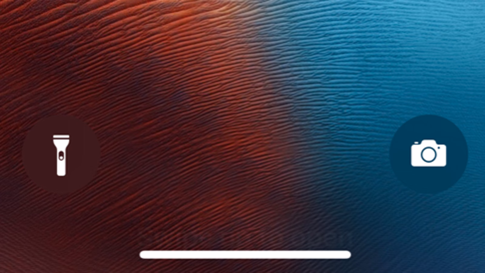 Why can't I see the flashlight icon on my iPhone?