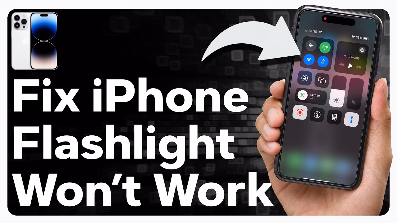 Why is my iPhone 15 Pro flashlight not working?