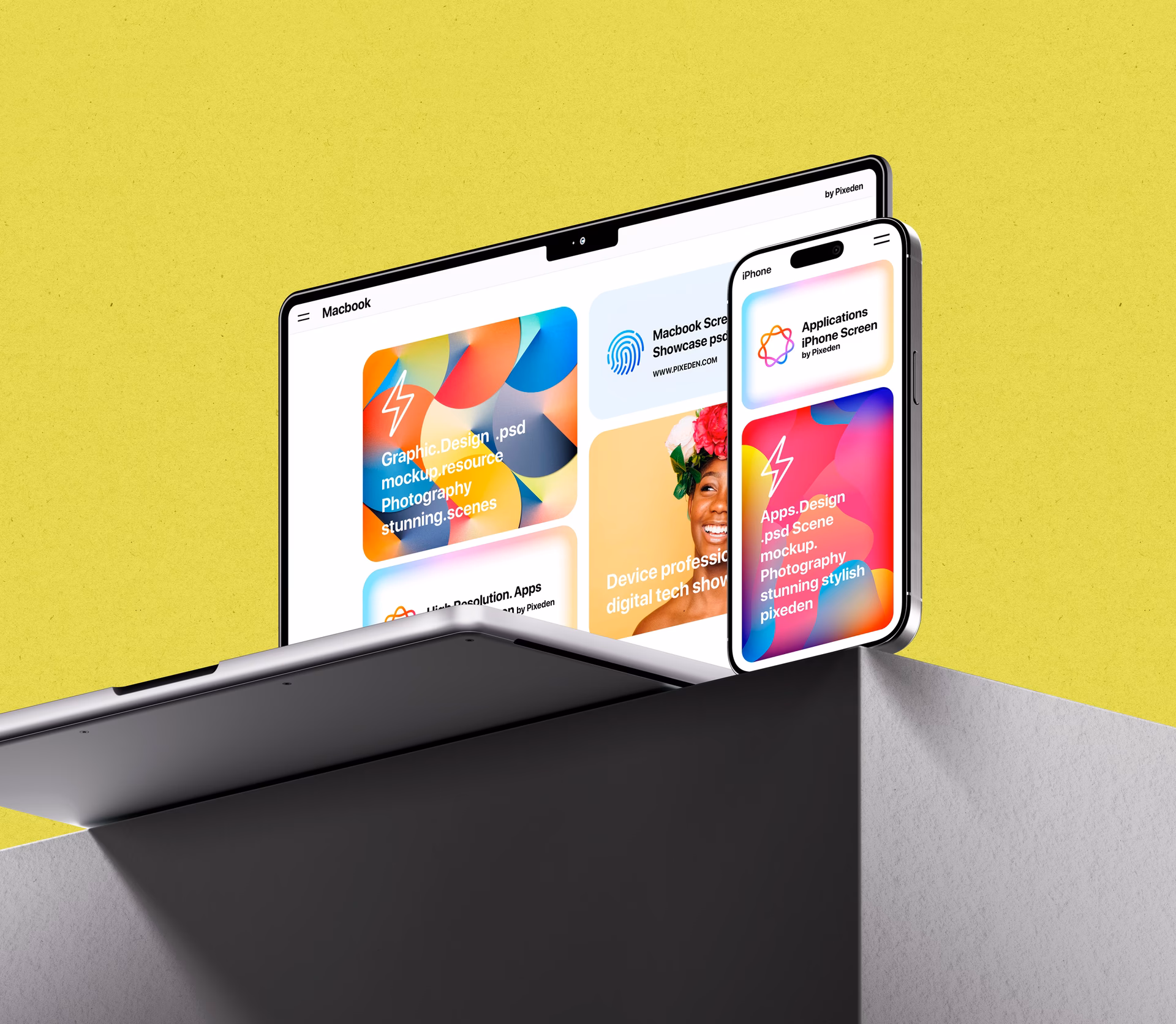 Is there a free Photoshop mockup for Apple iMac?