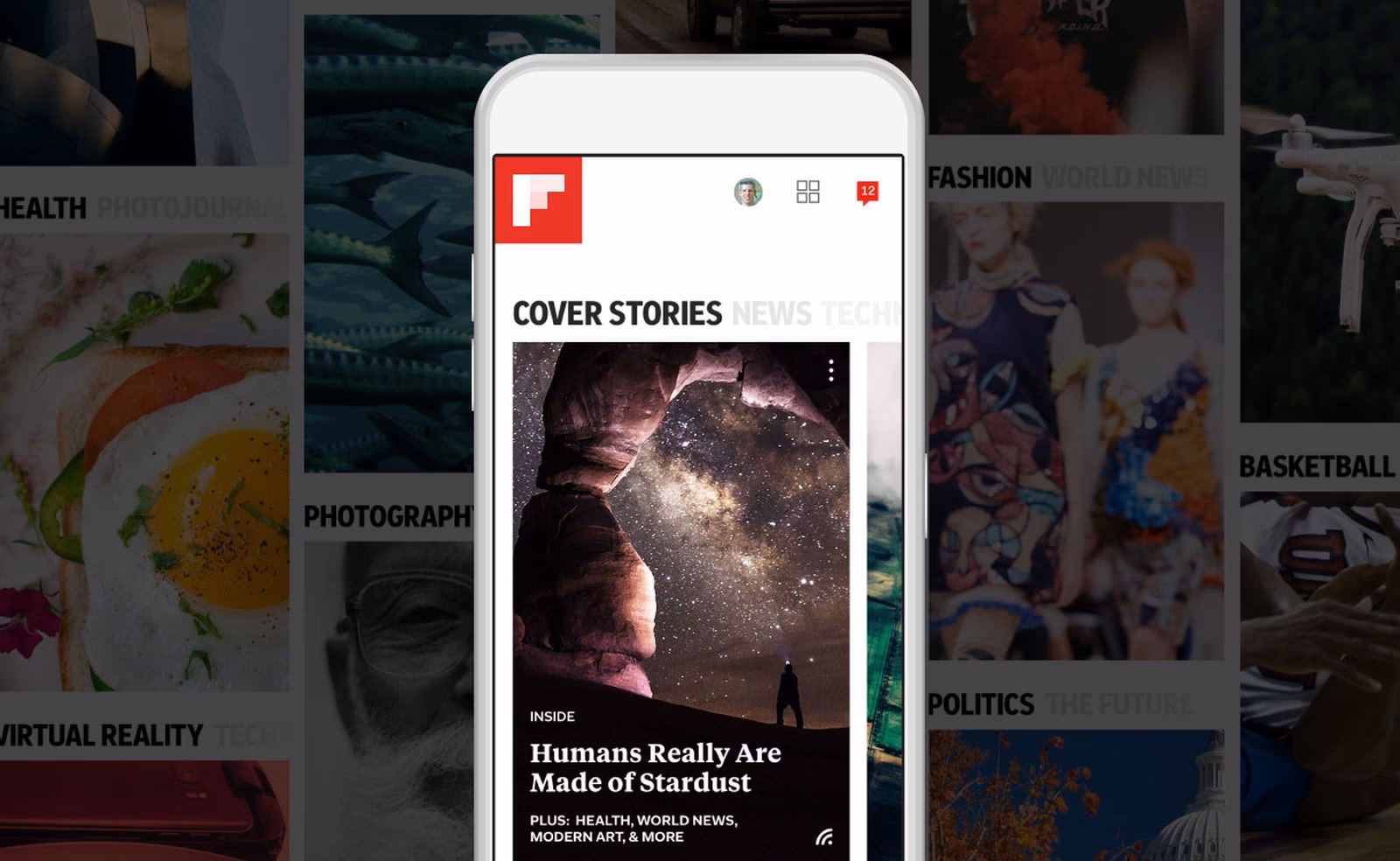 What is a Flipboard widget?