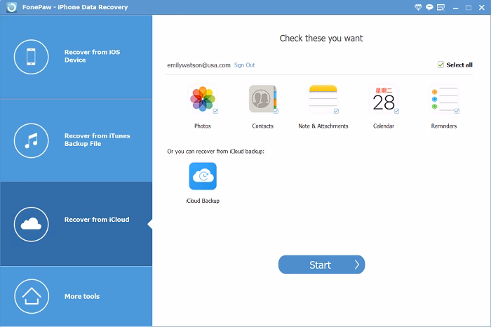 How does fonepaw data recovery work?