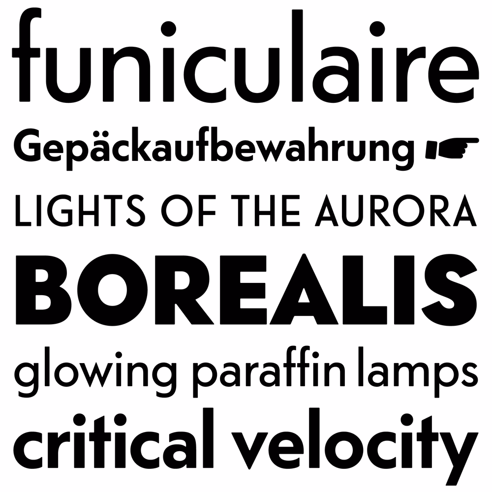 What is Telephone extended italic font?