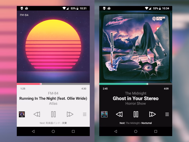 How do I upload fbskin files to foobar2000 mobile?