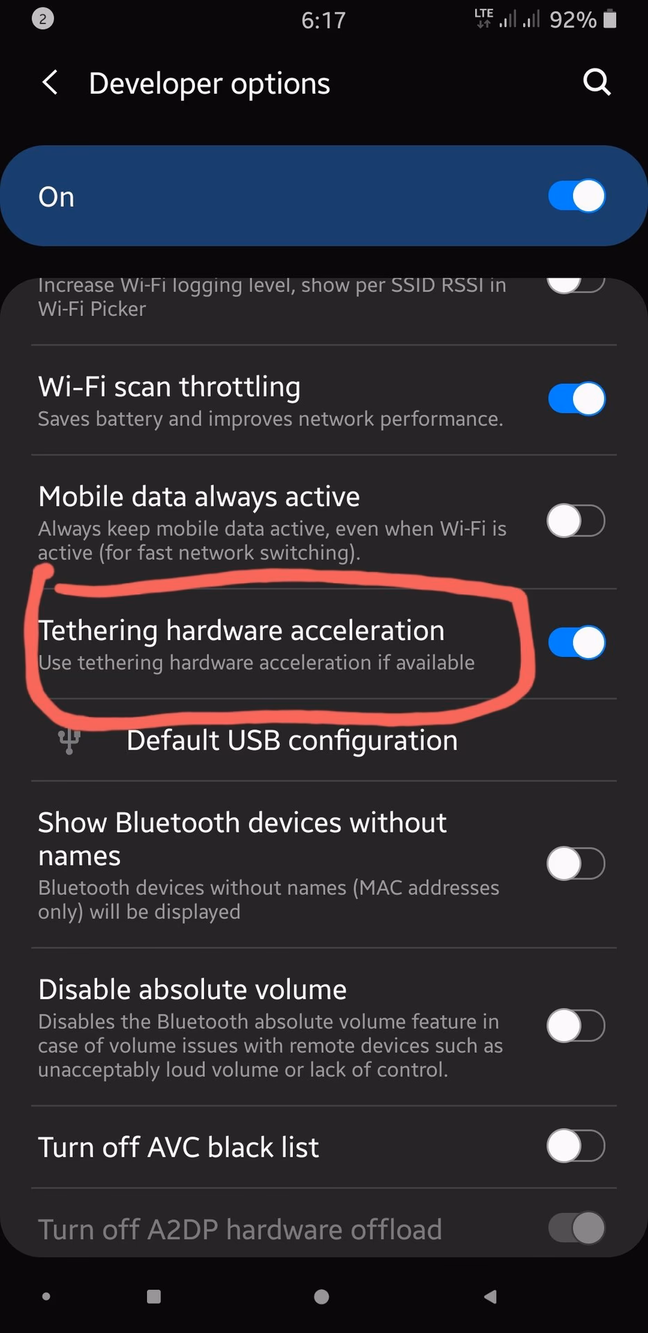 How do I enable hardware acceleration in Android?