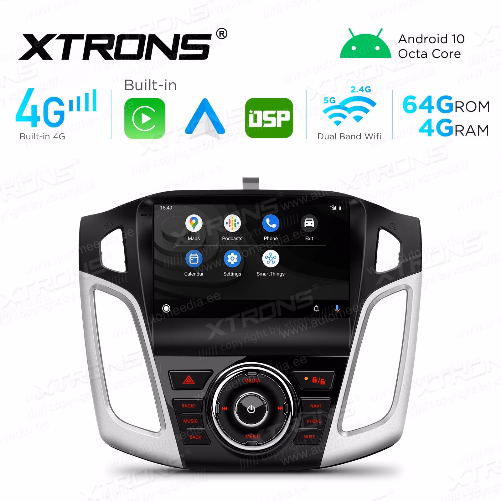 Which Ford navigation systems are available with sync®4?