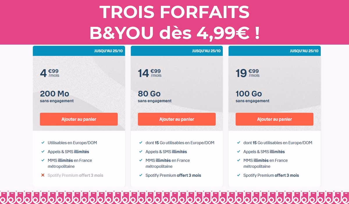 Quel est le prix d’un forfait Bouygues ?