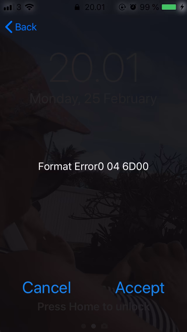 How do I Fix an error alert on my iPhone?