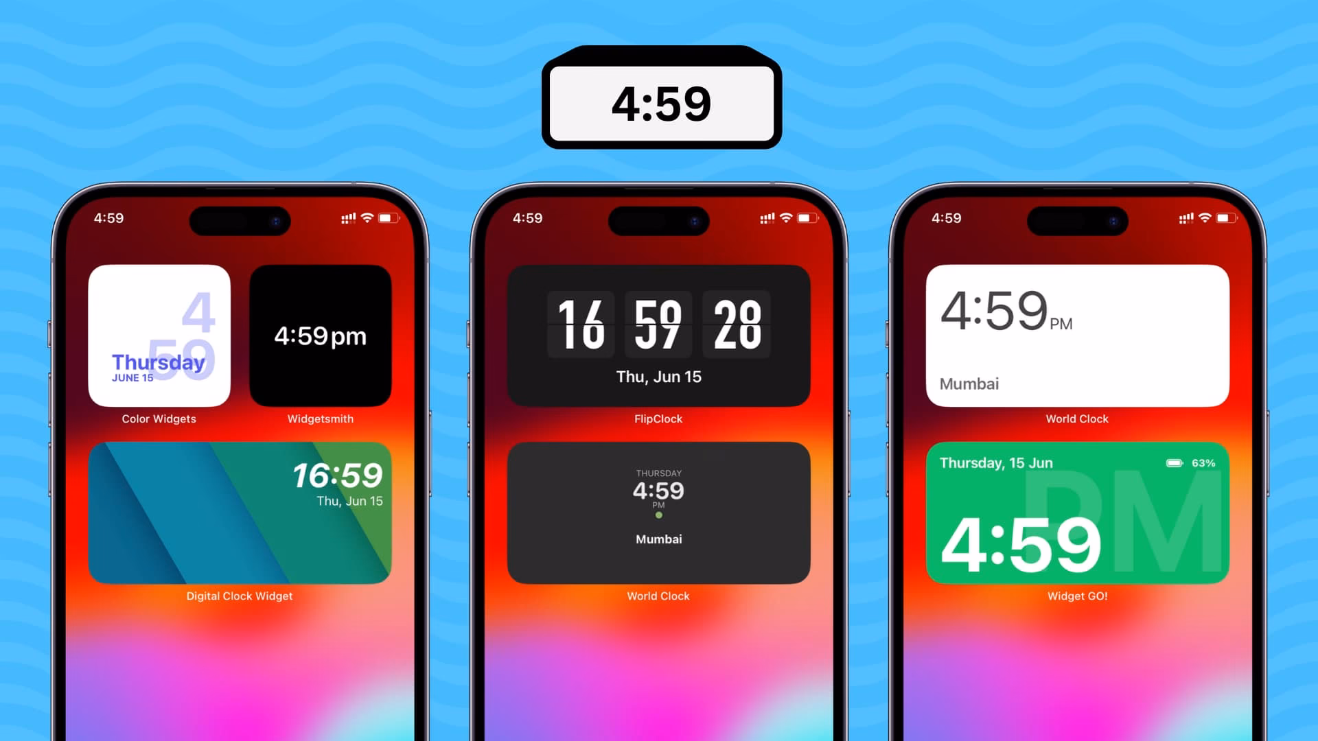Where can I download the free clock app?