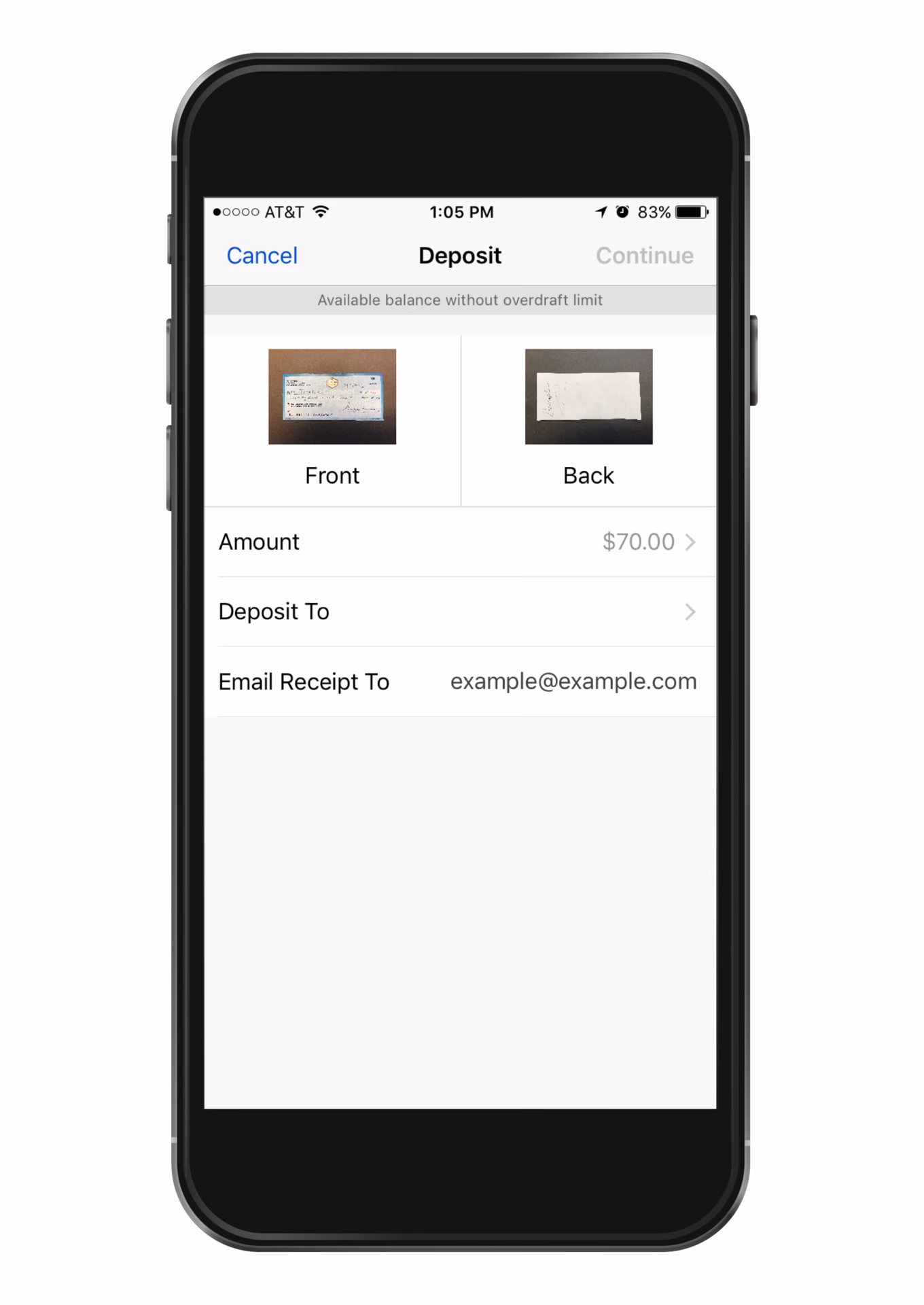 What is a mobile check deposit?