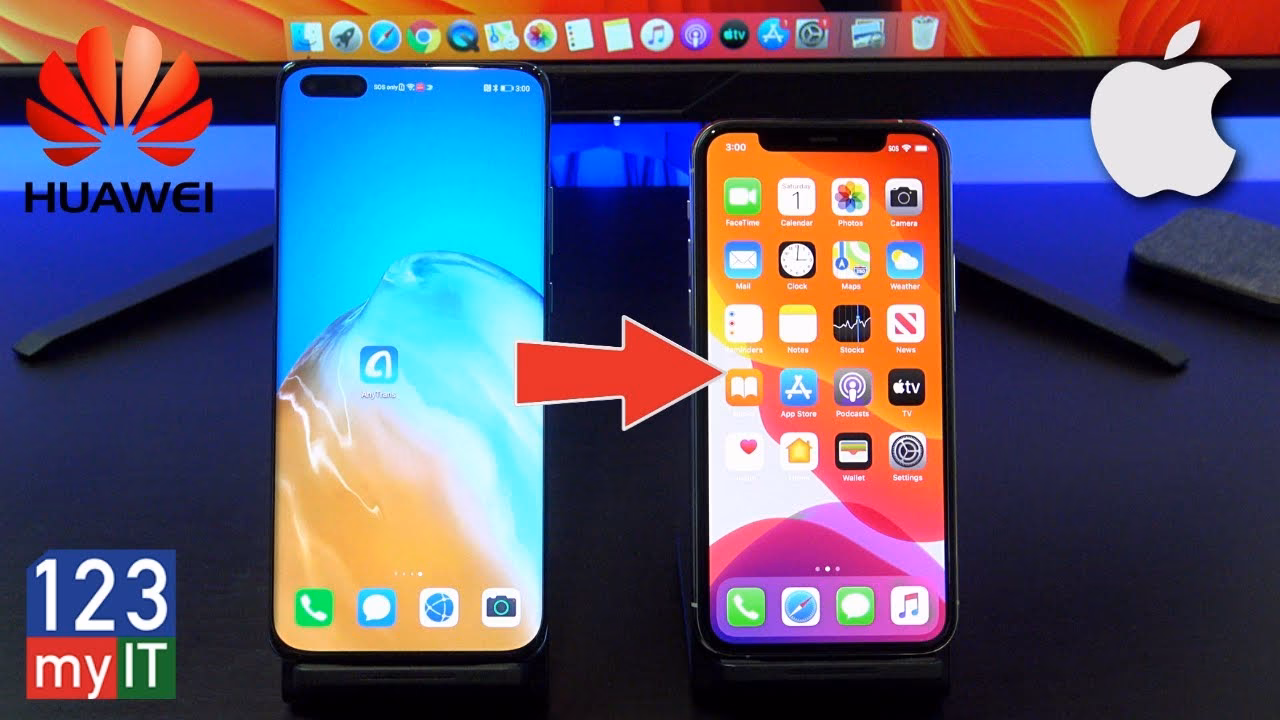 How to transfer data from Huawei to iPhone 15/16?