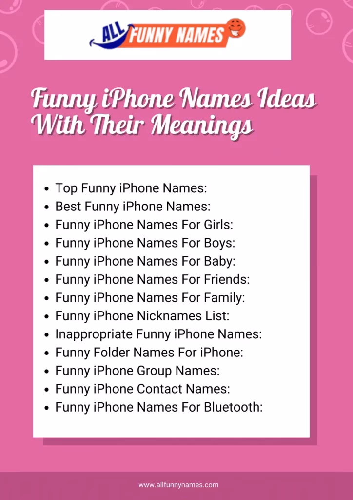 Why do you need a funny iPhone name?
