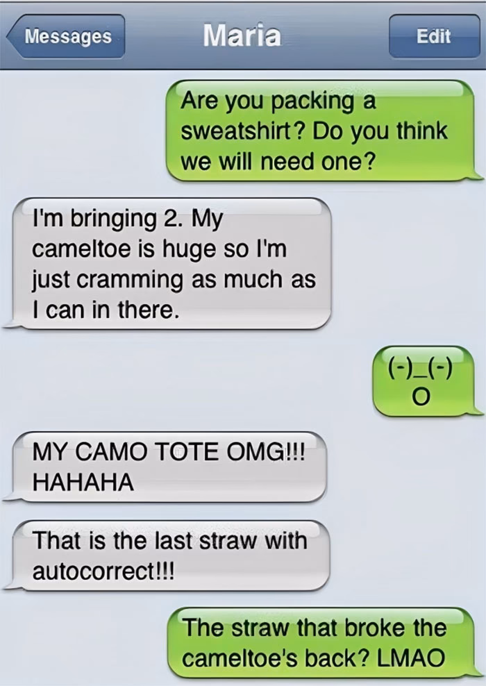 Does iPhone autocorrect a text message?