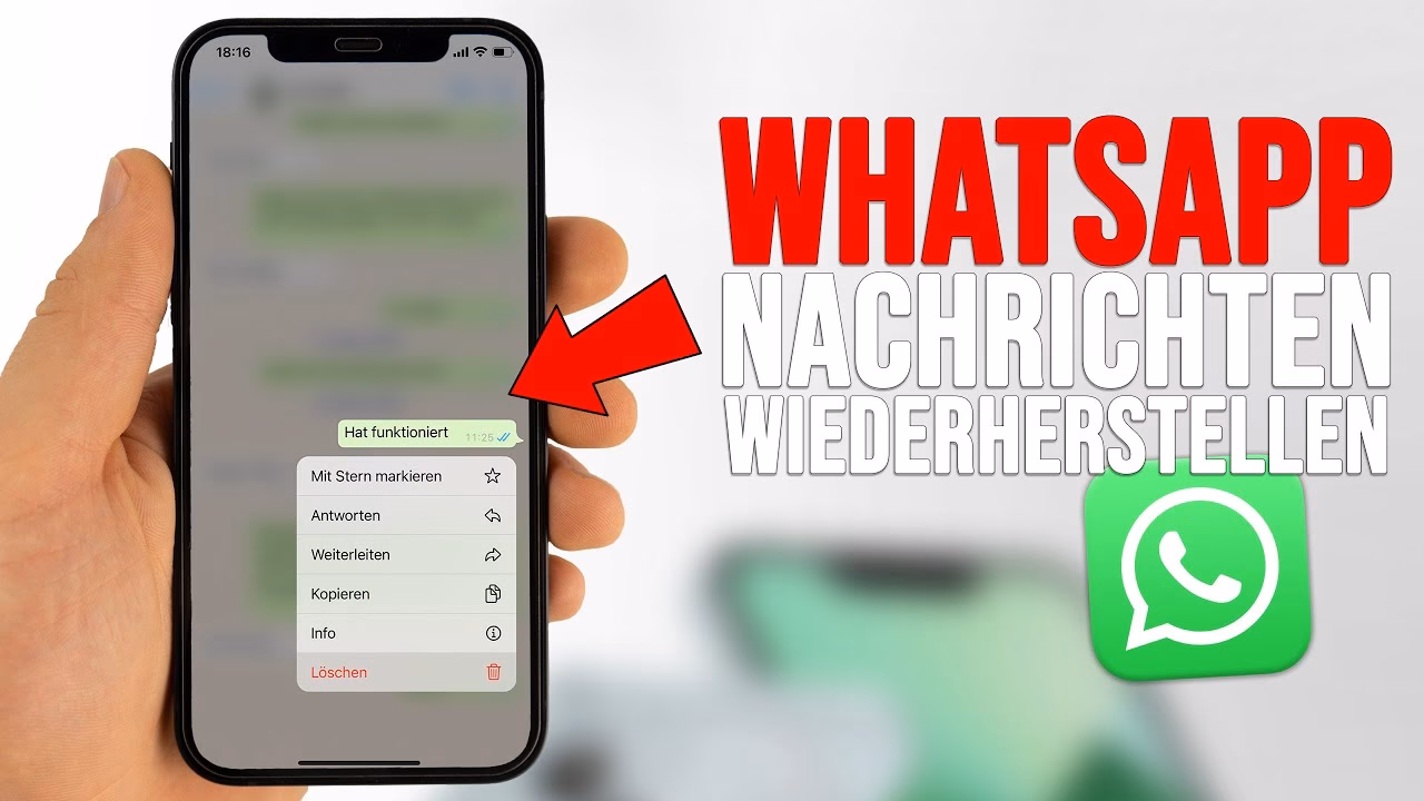 Wie lösche ich WhatsApp-Nachrichten?