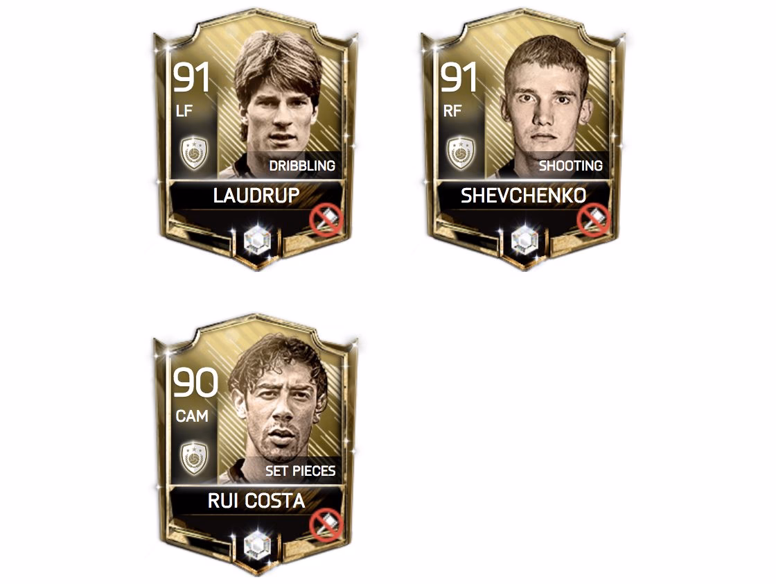 Who are the icons in FIFA Mobile 20?