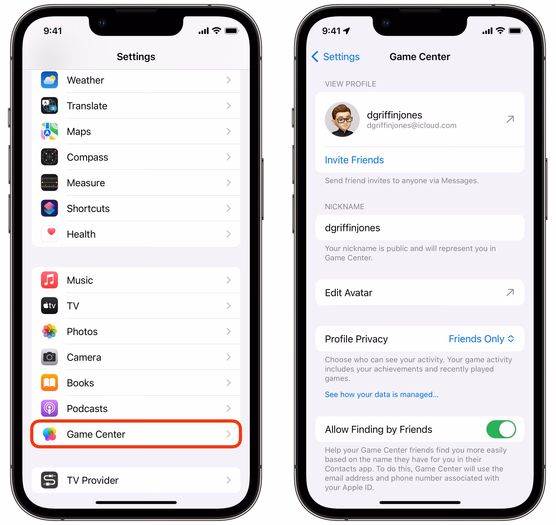 How do I make a new game center account?