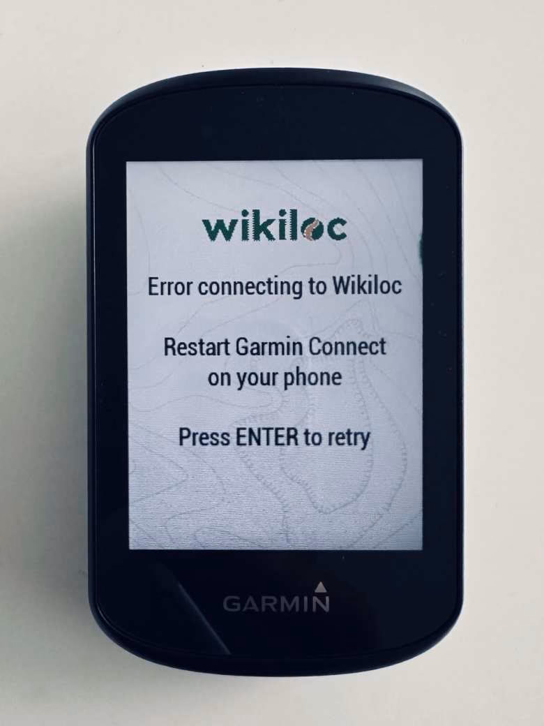 What happens if a Garmin device crashes?