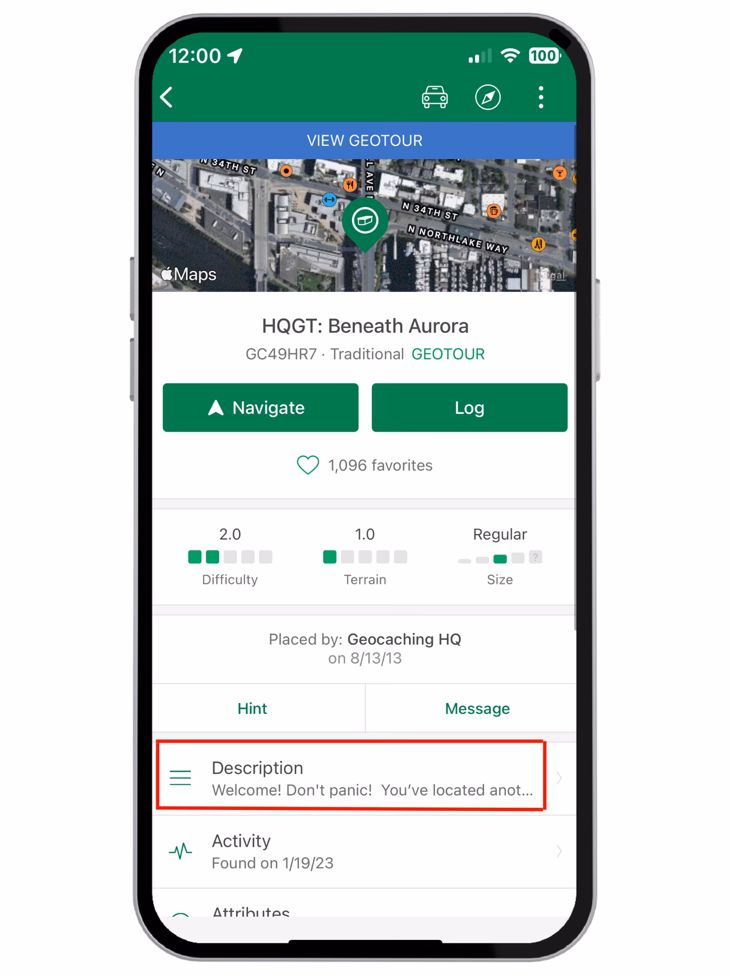Does Garmin have a free geocaching app?