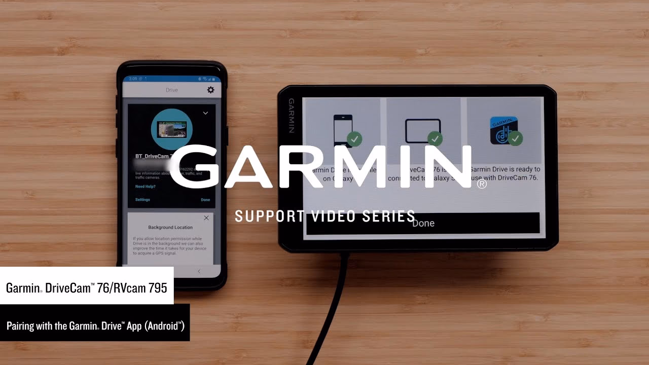 How do I connect a Bluetooth device to my Garmin drive?