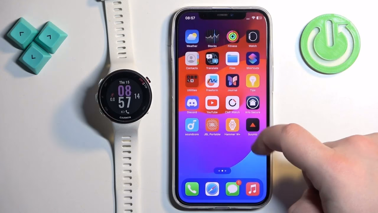 How do I set up notifications on my Garmin smartwatch?