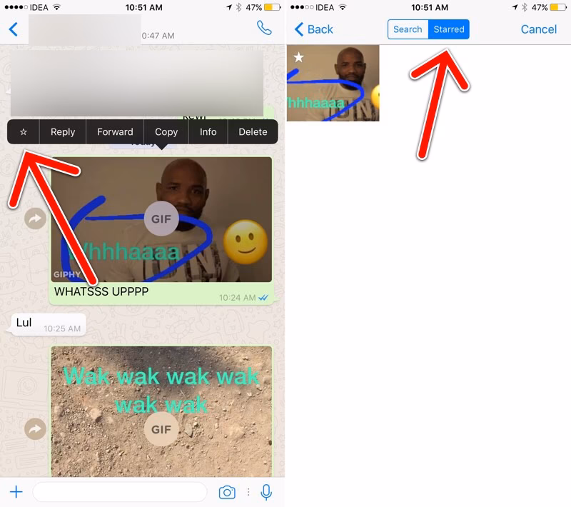 Can you make a gif from a video on WhatsApp?