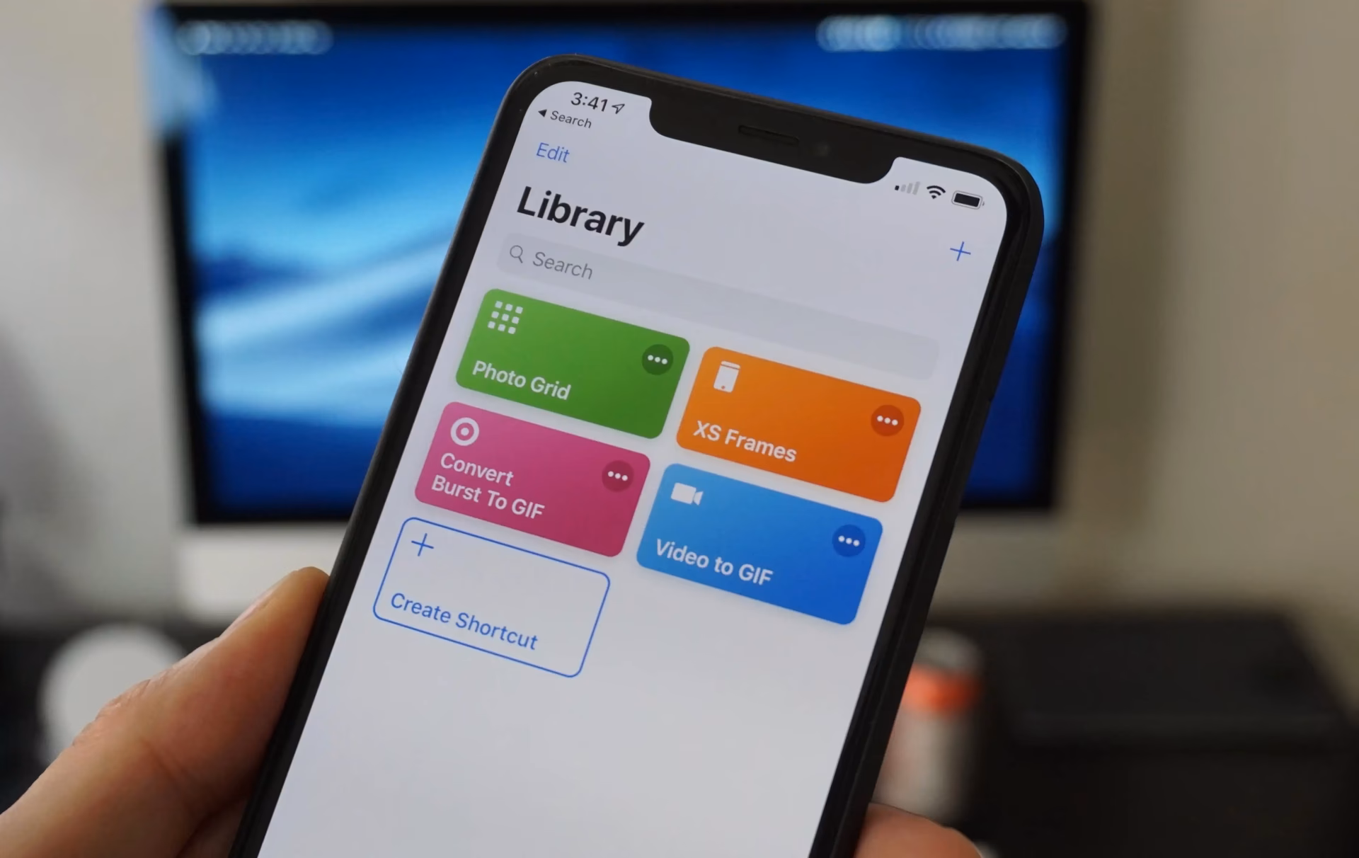 How do I create a gif from a video or live photo?
