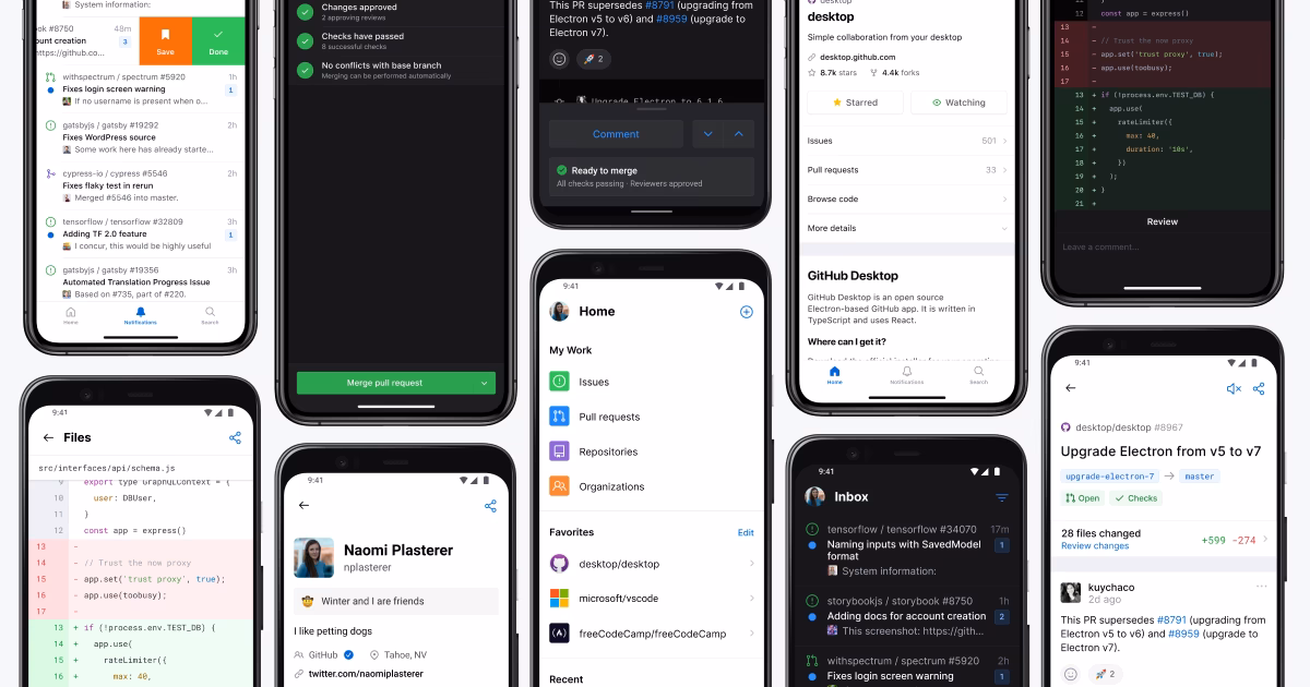 How do I associate a GitHub repository with a mobile application development topic?