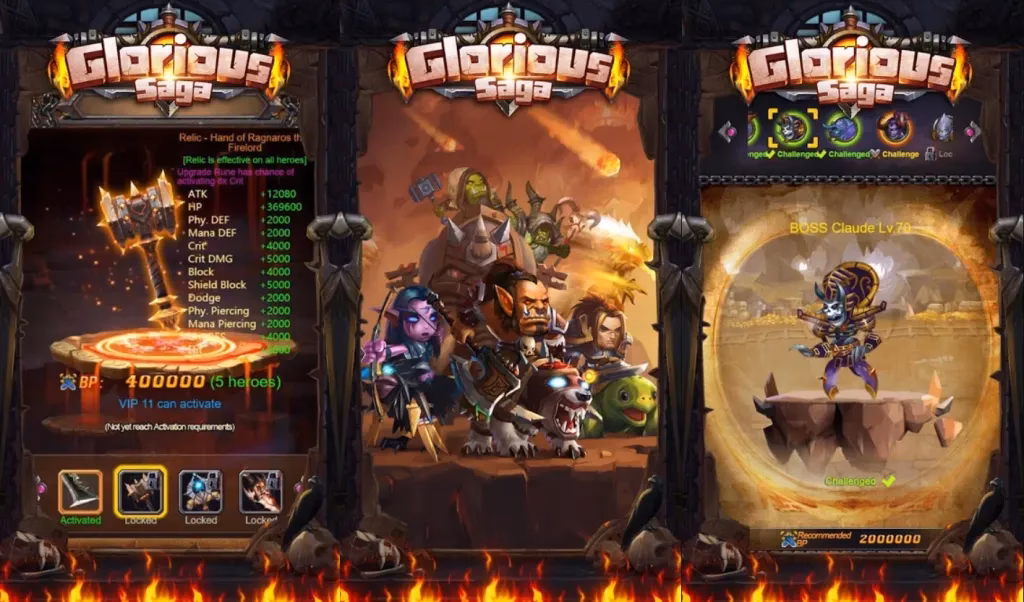 Is glorious saga free?