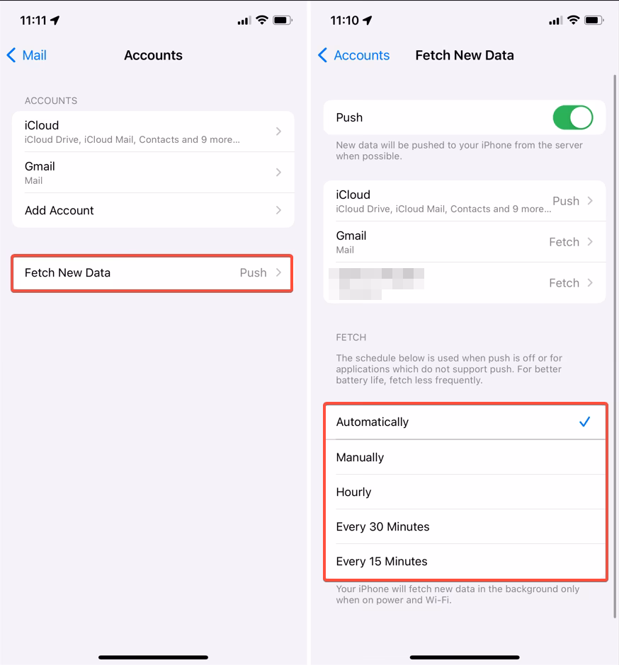 How do I troubleshoot my Gmail account on the iPhone Mail app?