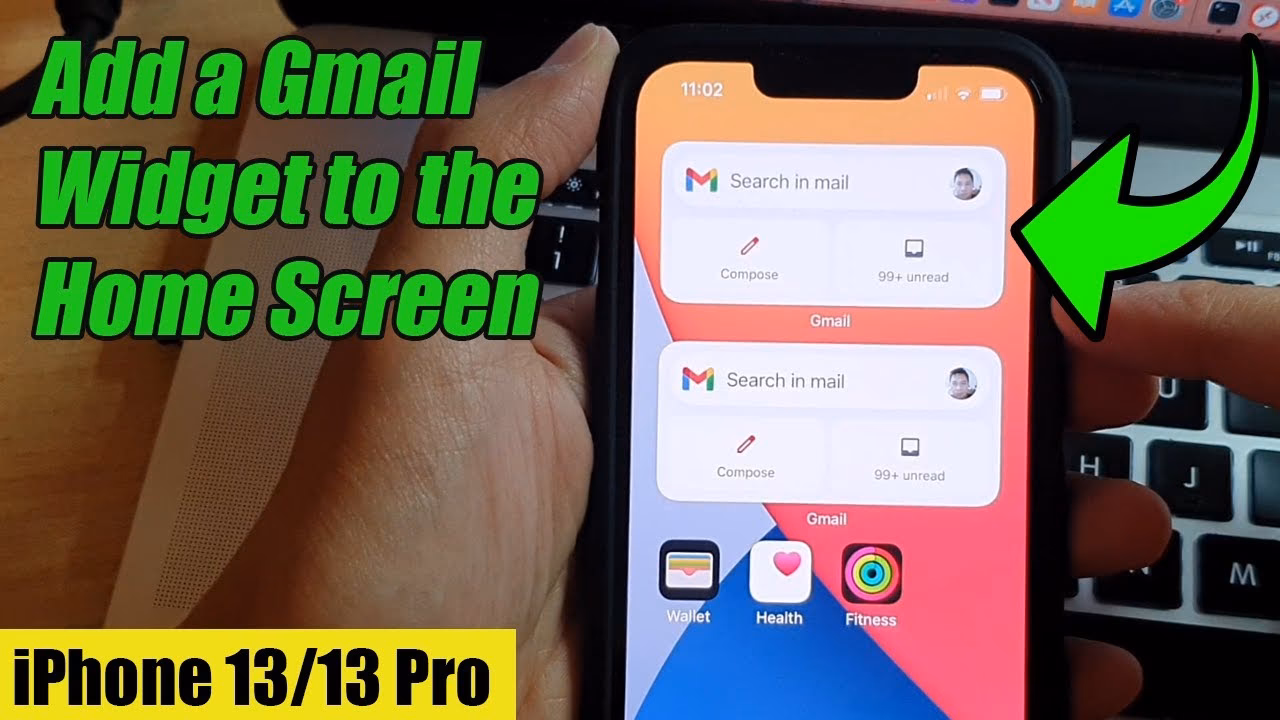 How can I add a widget to multiple Gmail accounts?
