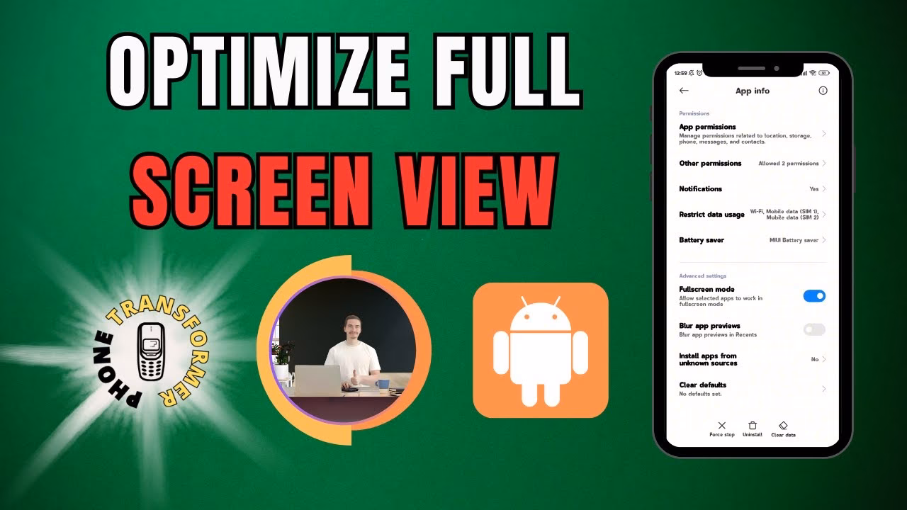 Is there a way to keep Android apps in fullscreen mode?
