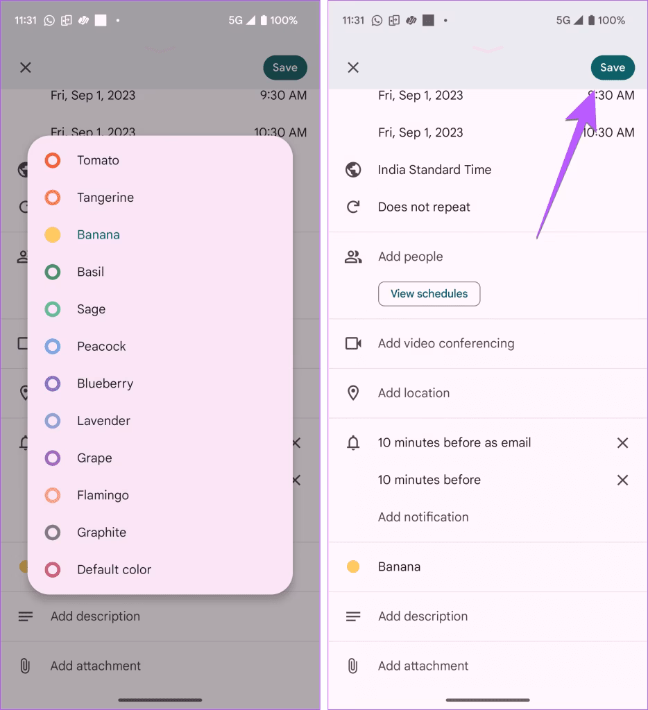 Can I customize my Google Calendar with colors?