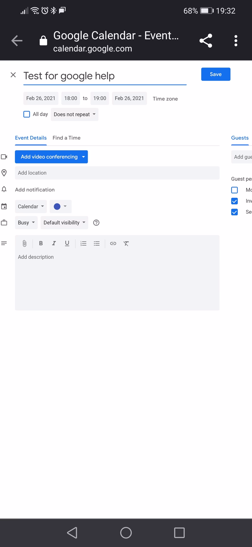 How do I quit my Google Calendar app?