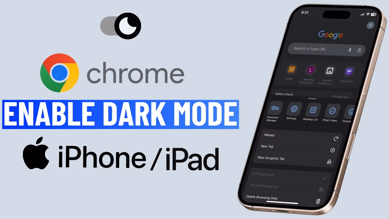 How to enable dark theme on iPhone?