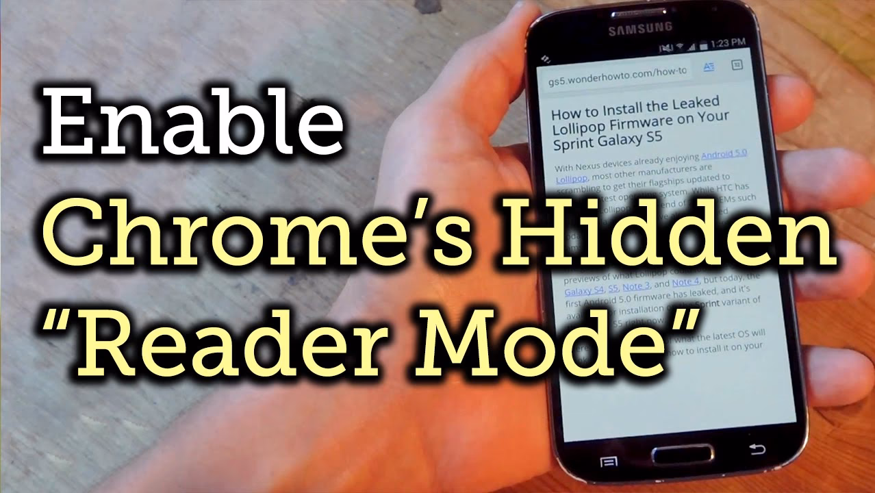 How to read text in Google Chrome?