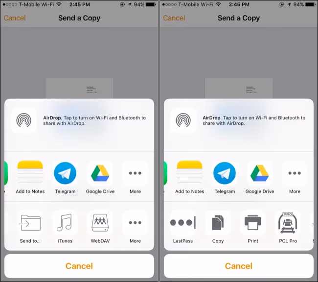 How to use Google Cloud Print on iPhone?
