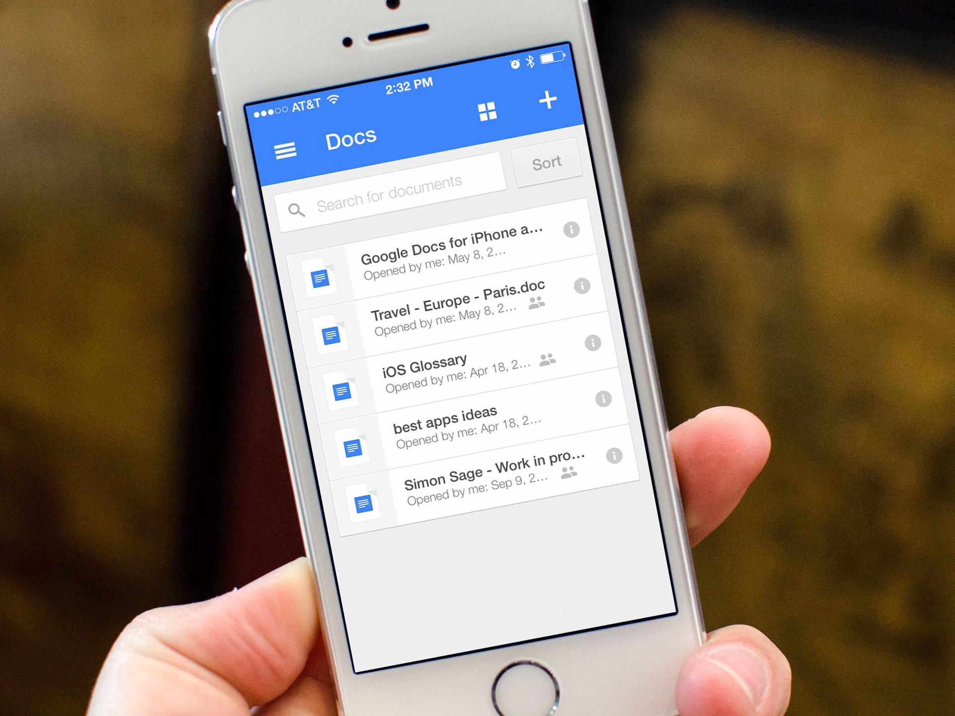 How can I use Google Docs on my iPhone?