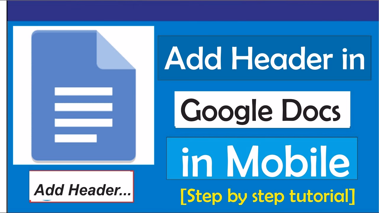 What is a header & footer in Google Docs?