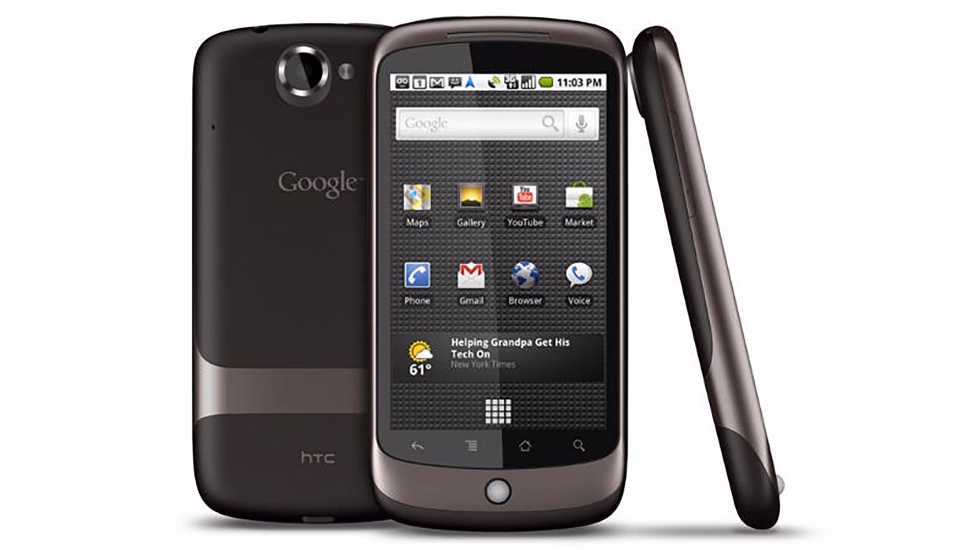 What was Google's first phone?