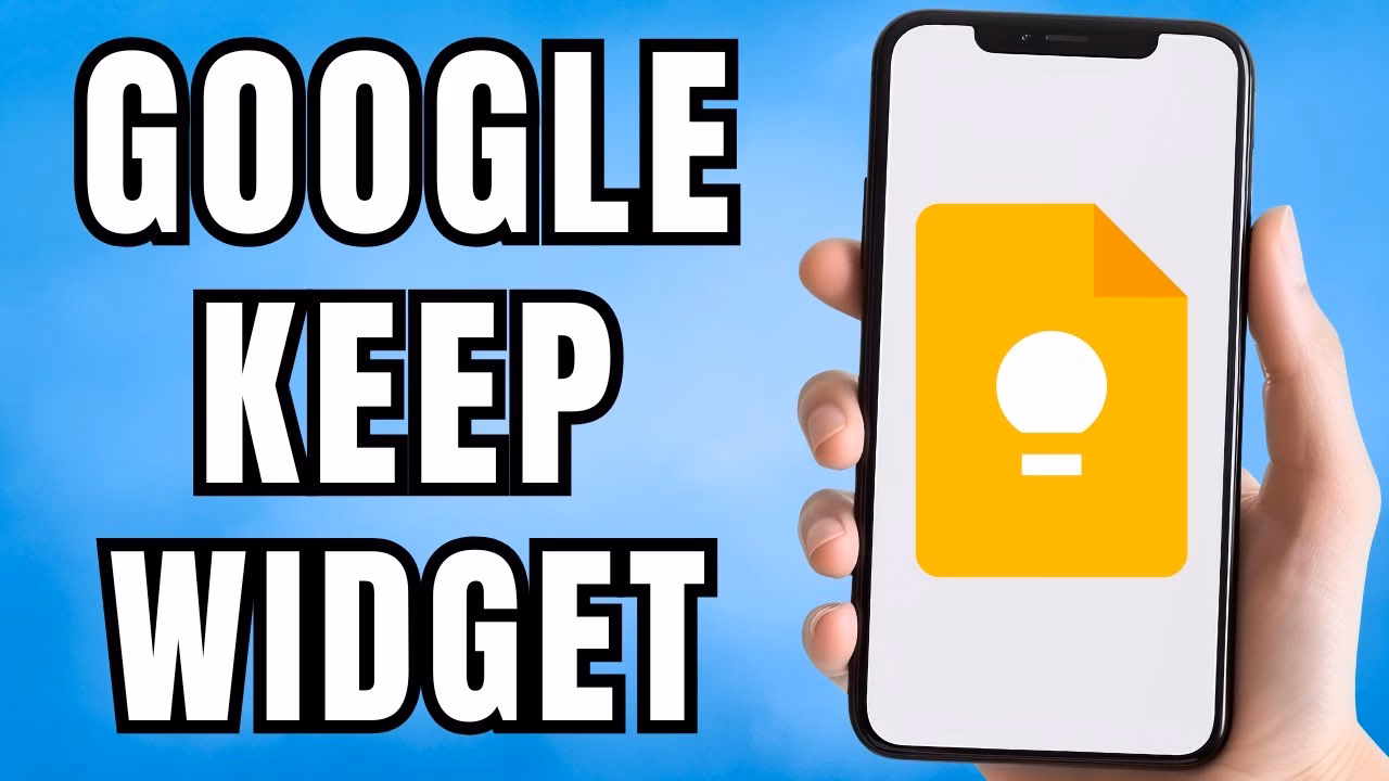 Does Google Keep have a widget?