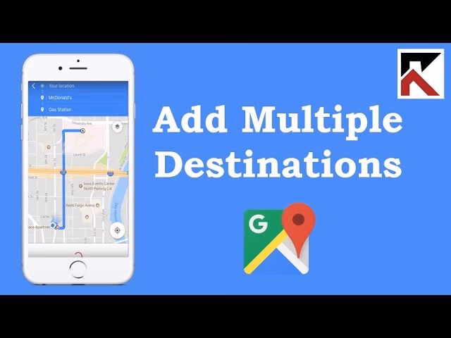 How do I add multiple destinations to Google Maps?
