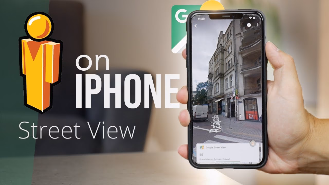 How do I get street view photos on my iPhone?