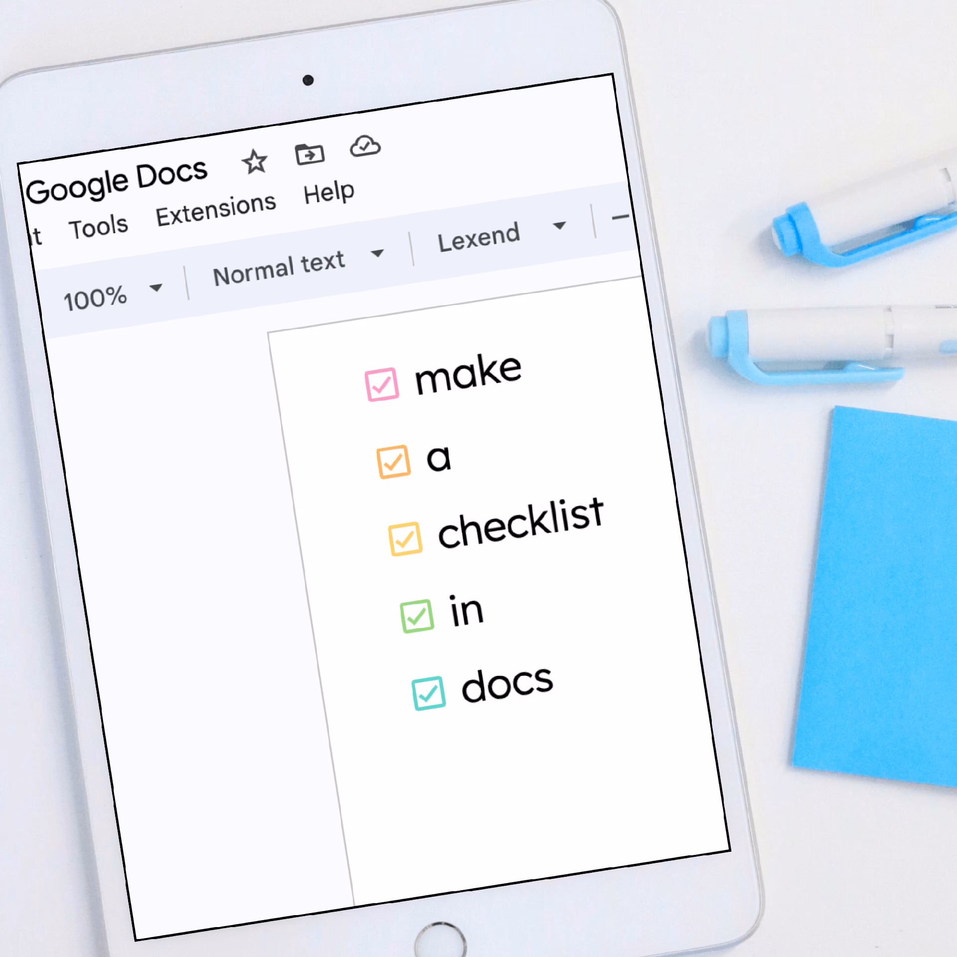 How do I create a checklist in Google Keep?