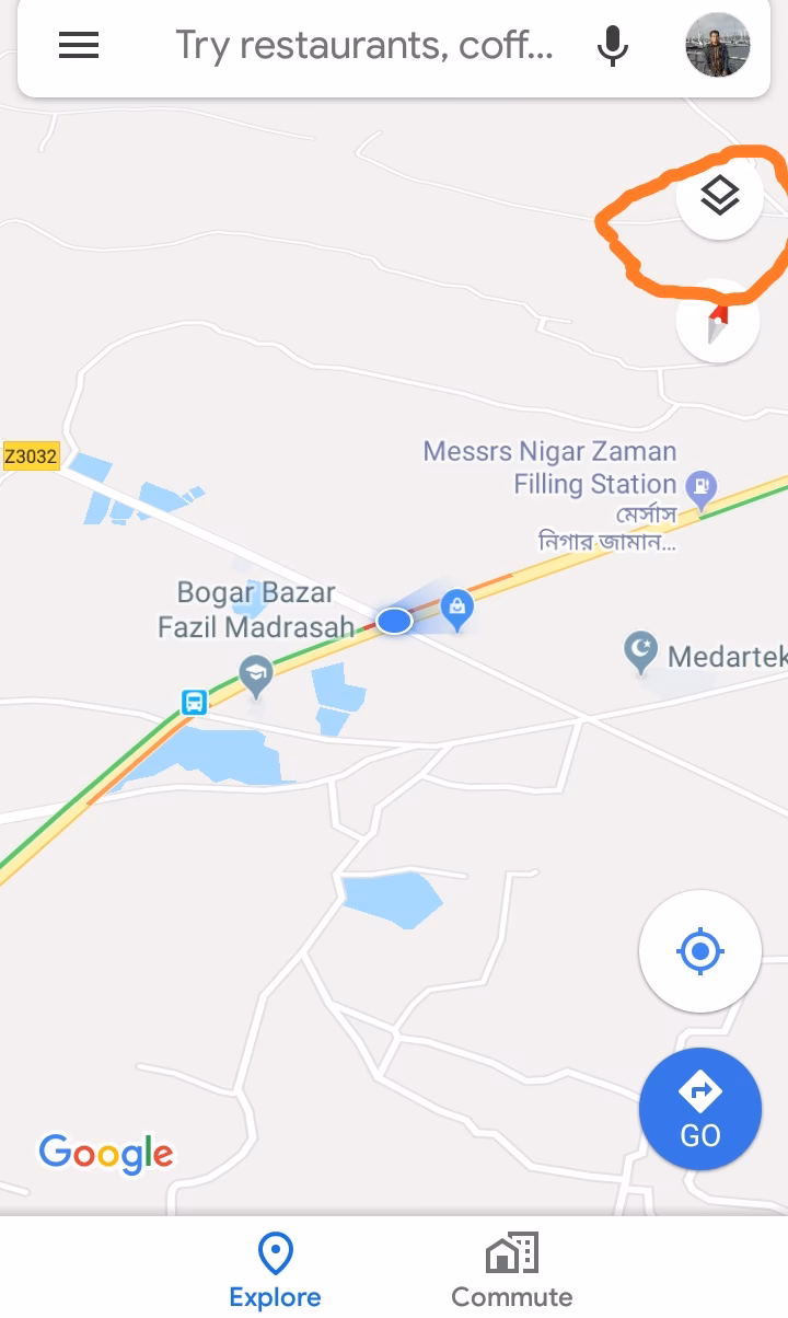 How do I activate satellite view on Google Maps?