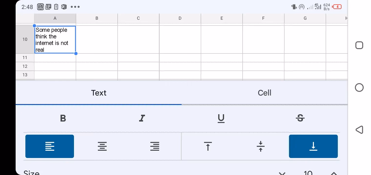 How do I format a cell number in Google Sheets?