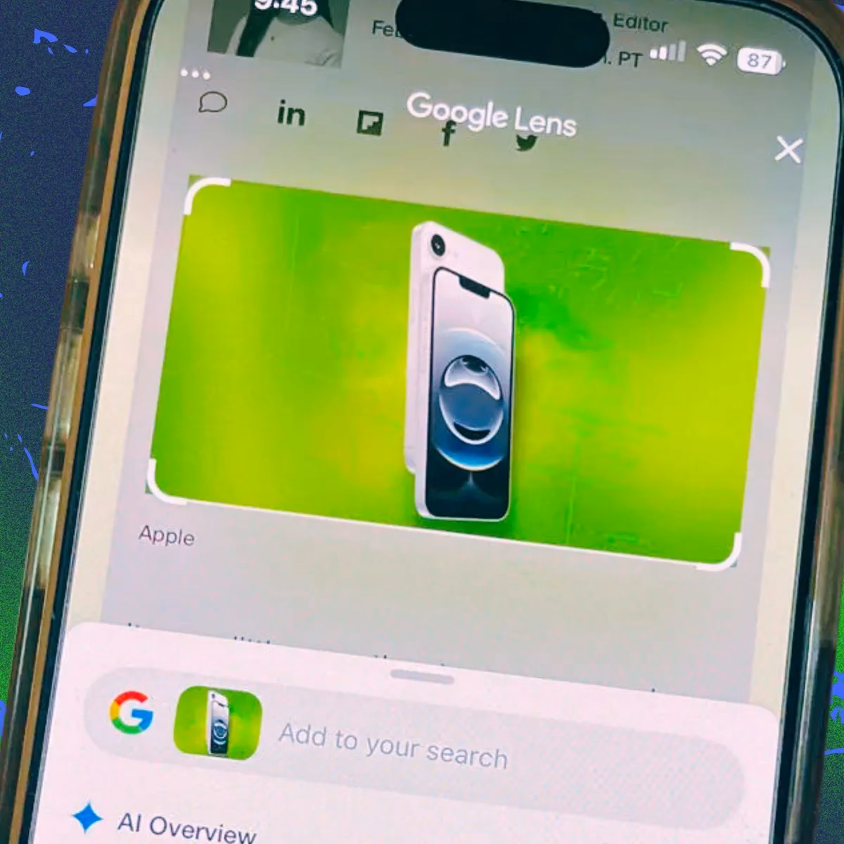 What does Google's iPhone app do?