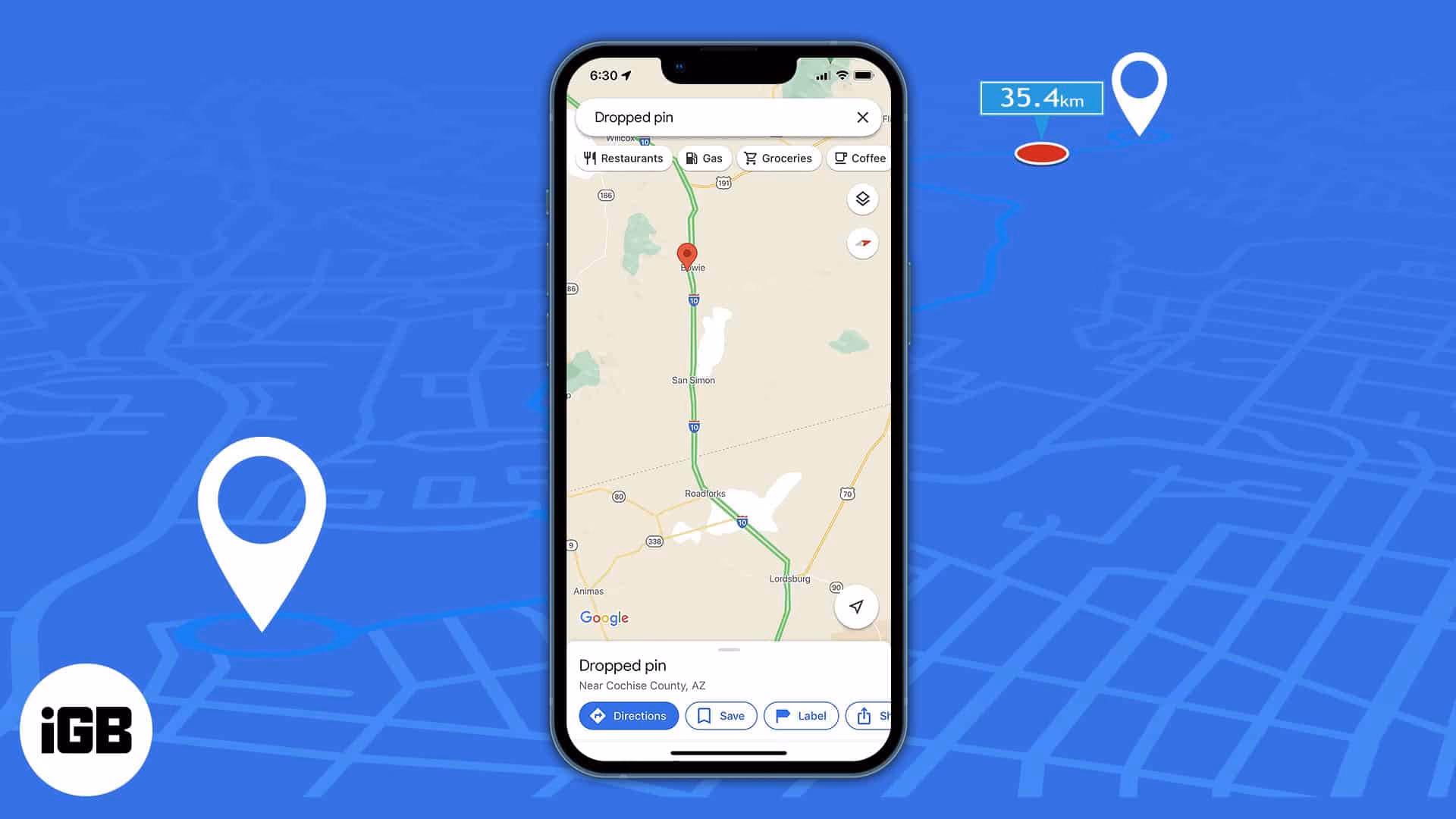 How does Google maps measure distance?