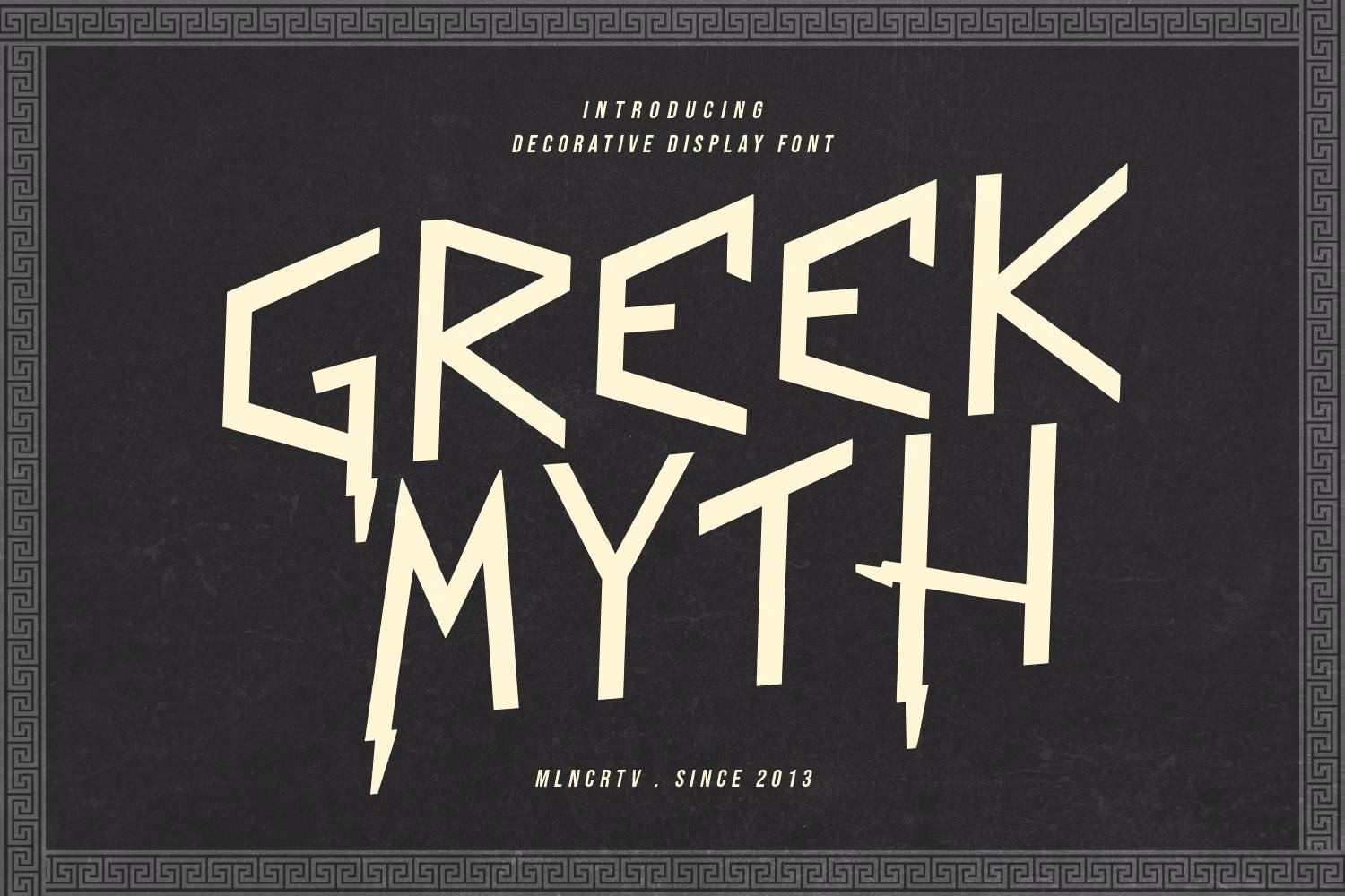 What is a Greek font?