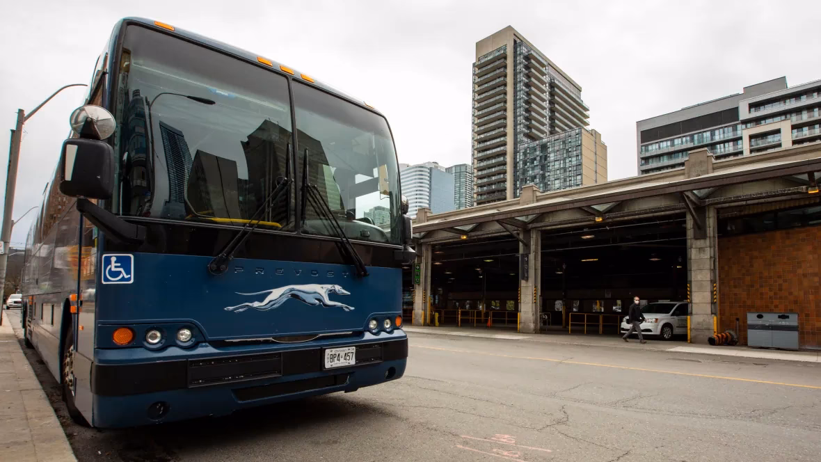 When did Greyhound stop serving Canada?